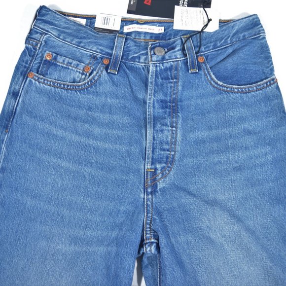 NEW LEVIS PREMIUM RIBCAGE STRAIGHT ANKLE JEANS, W27xL29 - Picture 7 of 10